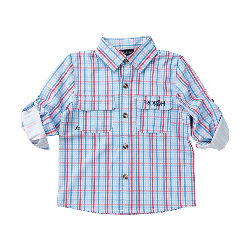 Prodoh Founders Fishing Shirt - Patriotic Plaid
