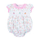 Magnolia Baby Pumpkin Blush Smocked Printed Bubble