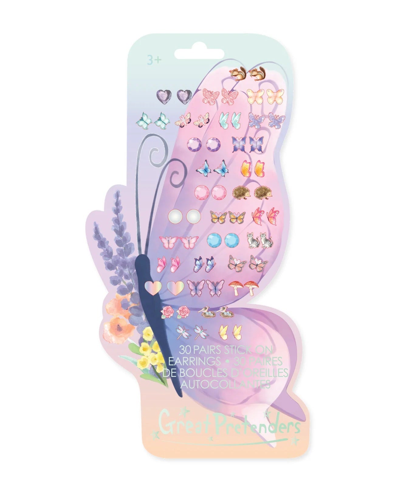 Great Pretenders  Butterfly Stick on Earrings