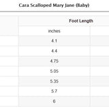 Baby Cara Scalloped Mary Jane- Gold
