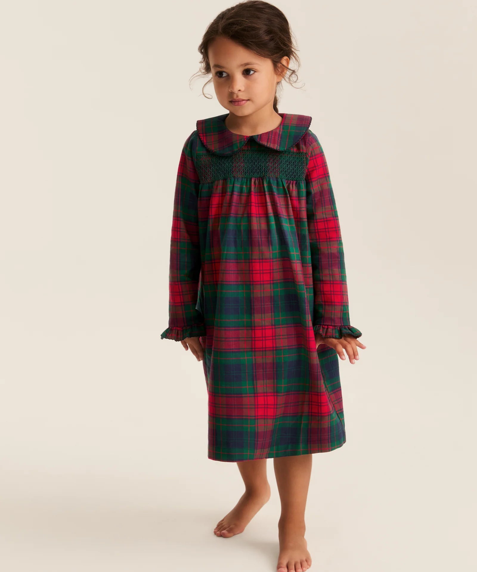Petite Plume St. James Tartan Twill Eloise Nightgown