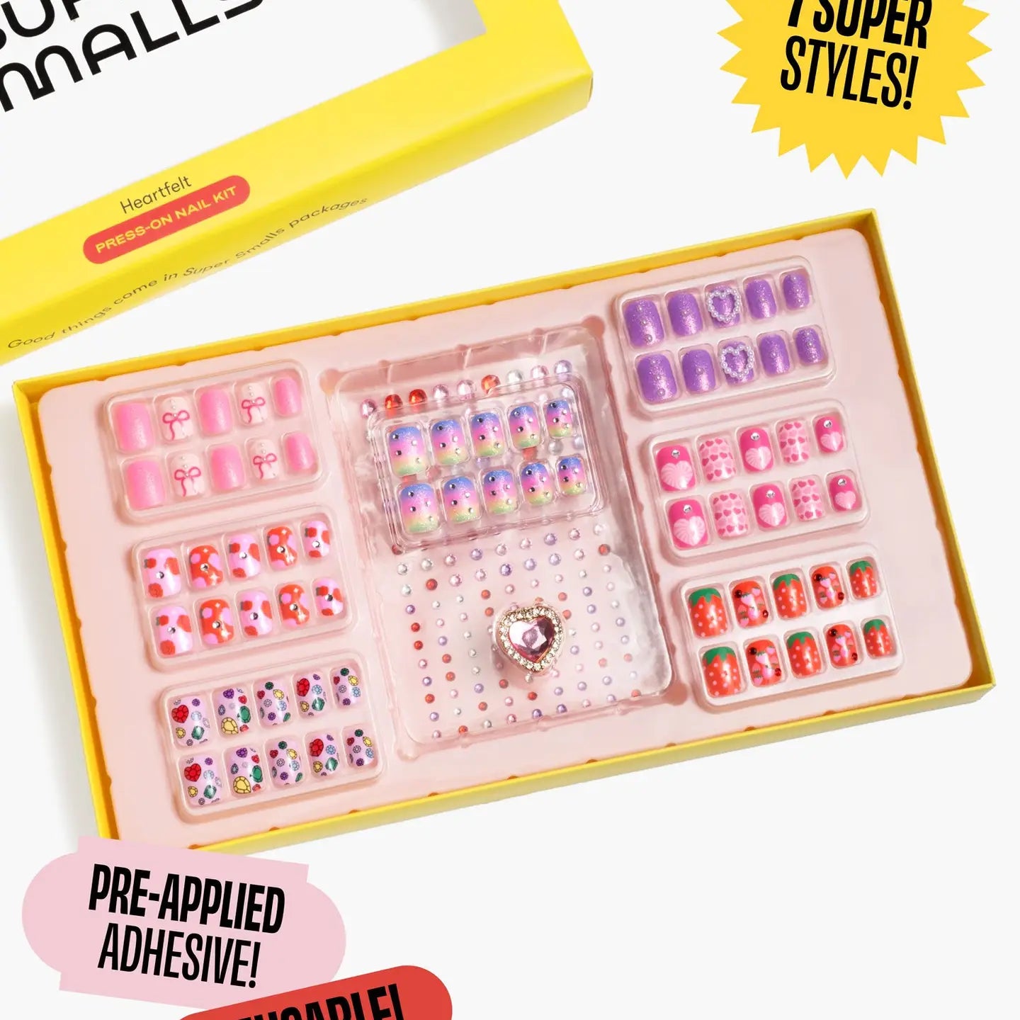 Super Smalls Days of the Week Press On Nail Kit- Heartfelt