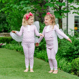 Alden Girls' Pima Cotton Pajama Pant Set - Cartie Butterflies