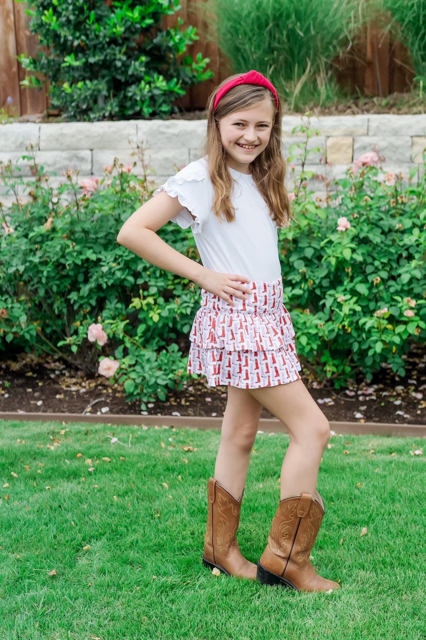 Lila and Hayes Maggie Girls' Tiered Skirt - City Boots