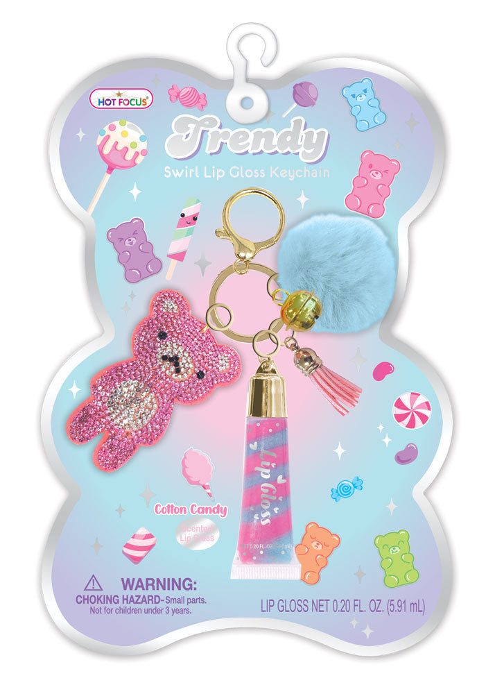 Hot Focus Trendy Lipgloss with Keychain- Gummy Bear