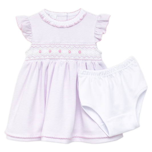 Magnolia Baby Julia Smocked Dress- Pink