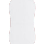 Nellapima Milano Baby Burp Cloth- Pink Picot Trim