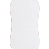 Nellapima Milano Baby Burp Cloth- Pink Picot Trim