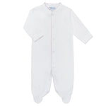 Nellapima Milano Baby Footie - Pink Picot Trim