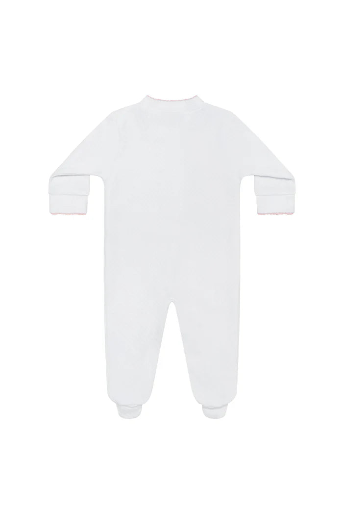 Nellapima Milano Baby Footie - Pink Picot Trim