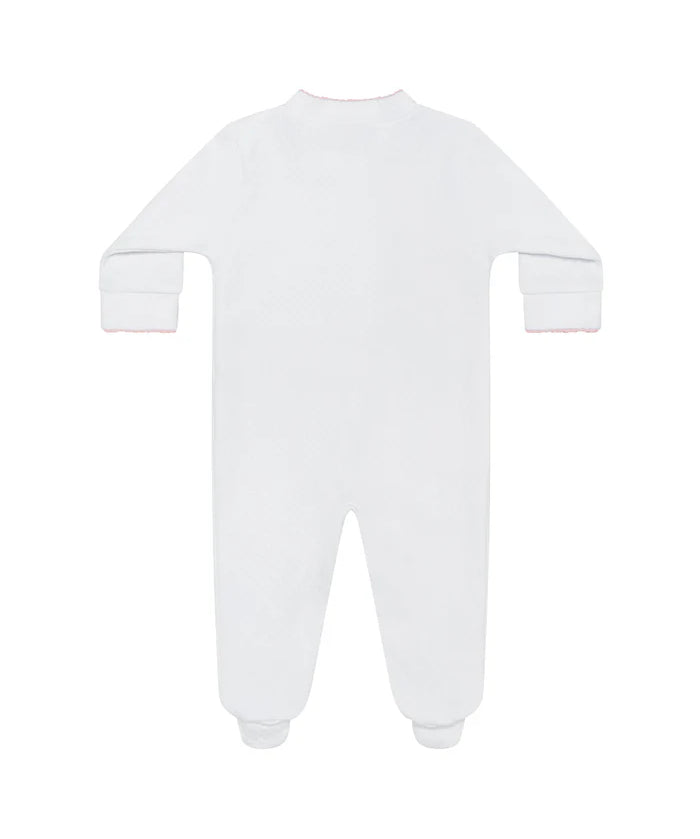 Nellapima Milano Baby Footie - Pink Picot Trim