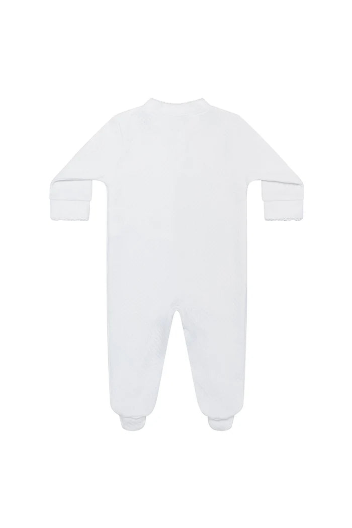 Nellapima Milano Baby Footie - White Picot Trim