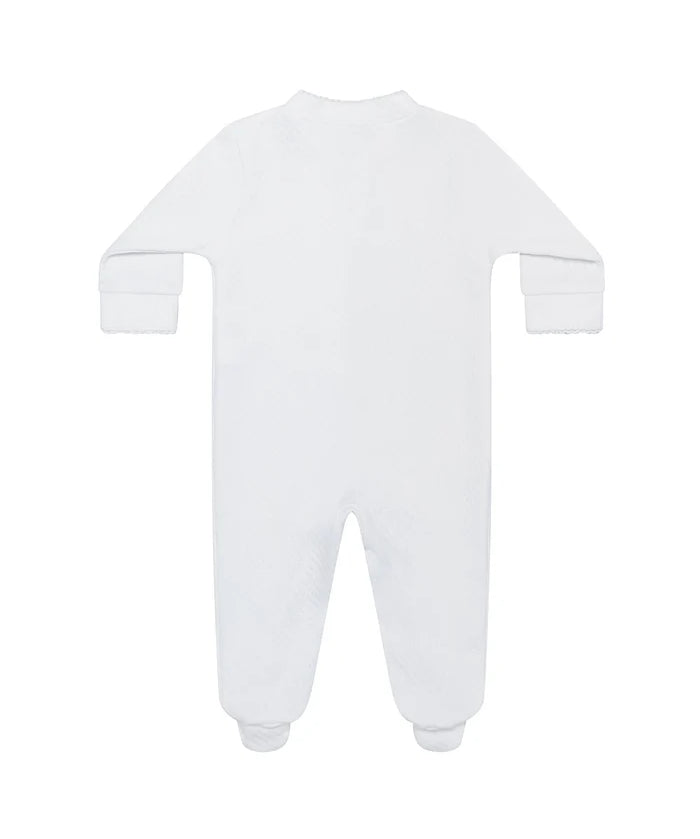 Nellapima Milano Baby Footie - White Picot Trim