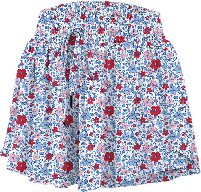 Azarhia Butterfly American Floral Flowy Shorts