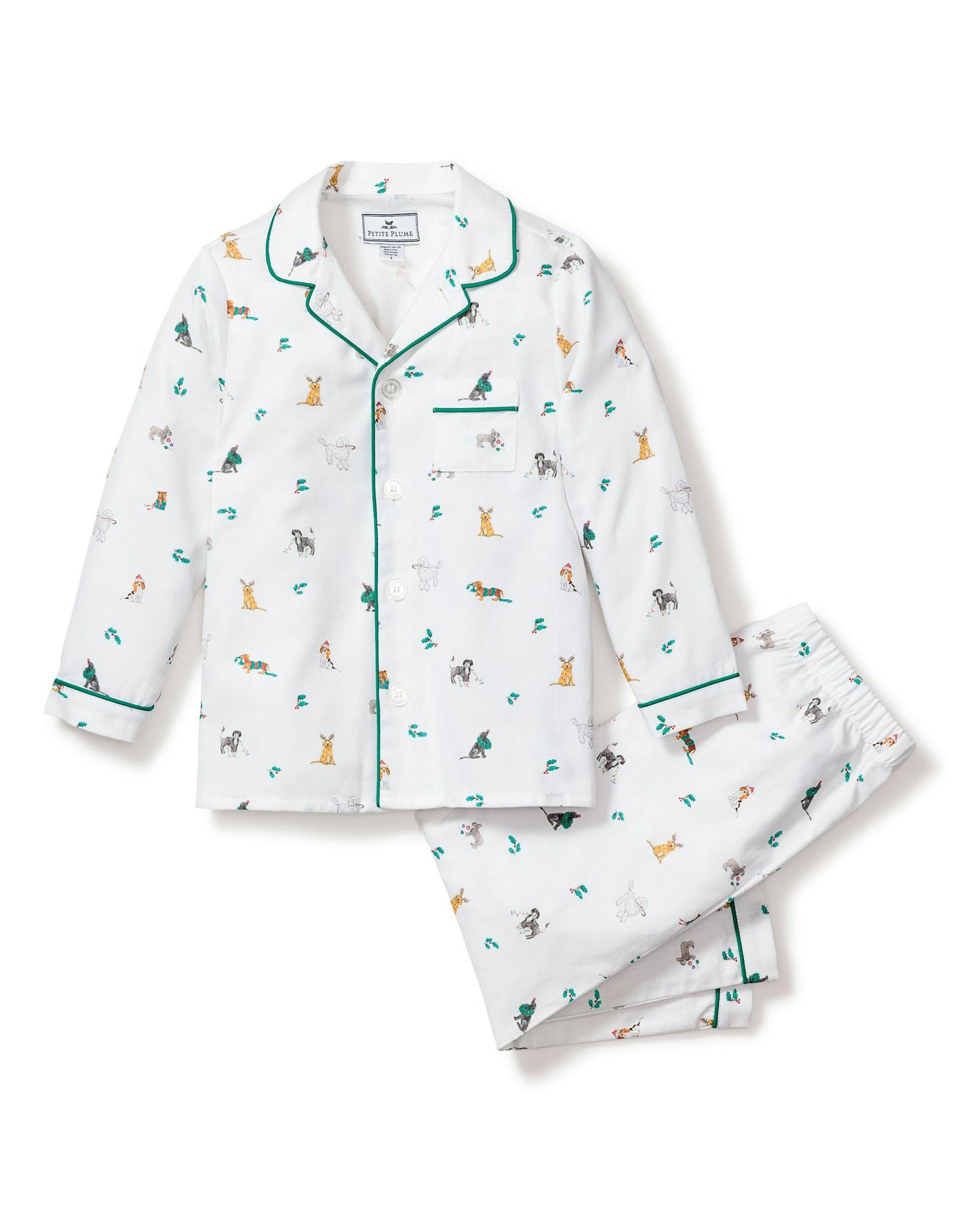 Petite Plume Jingle Paws Pajama Set