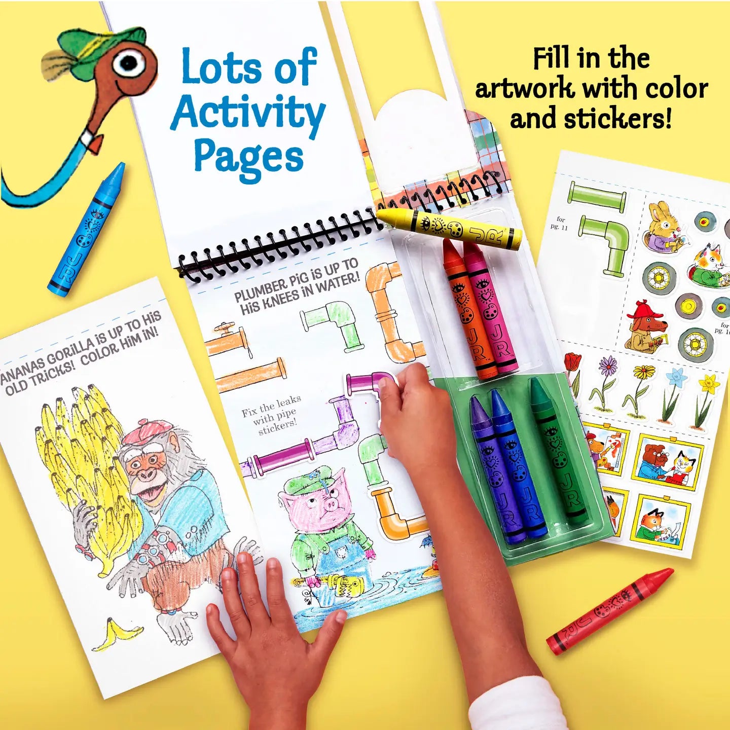 Bright Stripes Busy World- Art on the Go!
