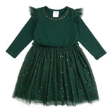 Sweet Wink  Emerald Rhinestone Christmas Tutu Dress 