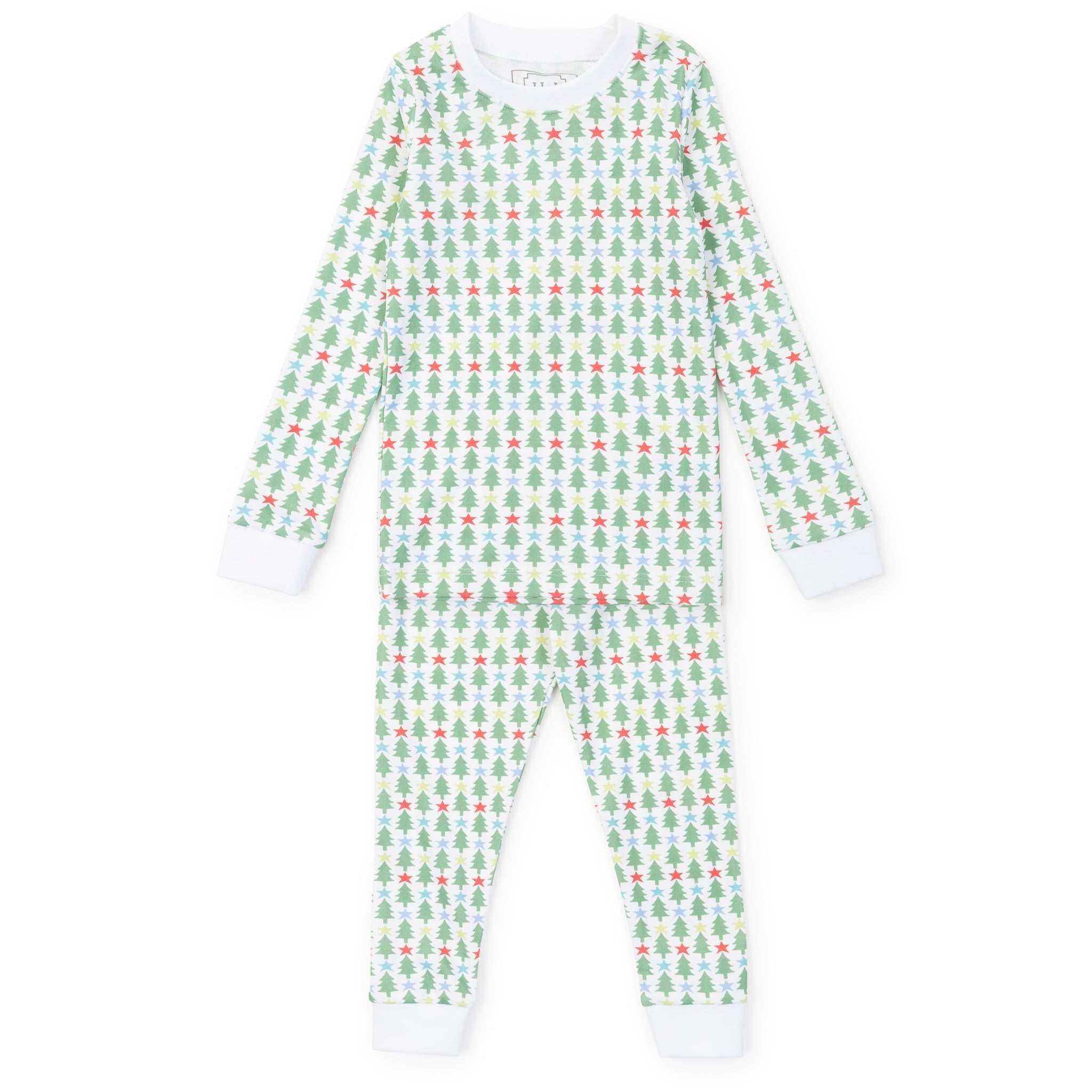 Lila and Hayes Grayson Pajama Pant Set - Tree Topper Stars