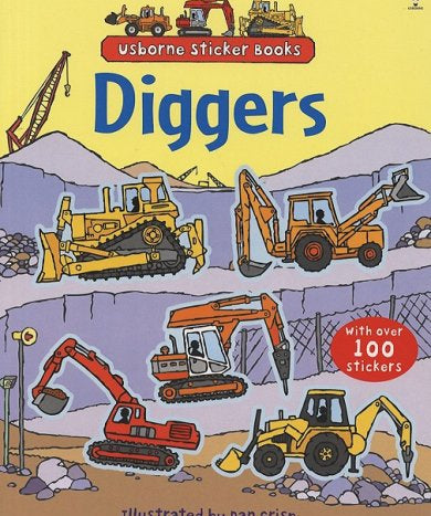 Usborne First Sticker Book - Diggers