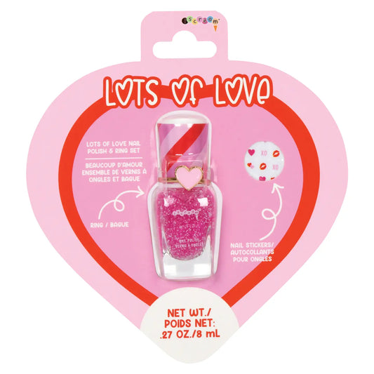 Iscream Lots of Love Nail Polish and Ring Set