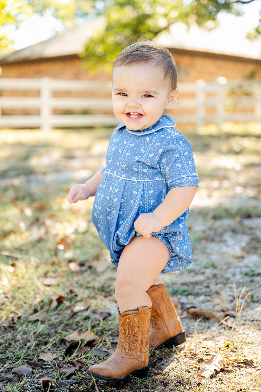 Ruth and Ralph Blue Bandana Print Pima Alexander Bubble