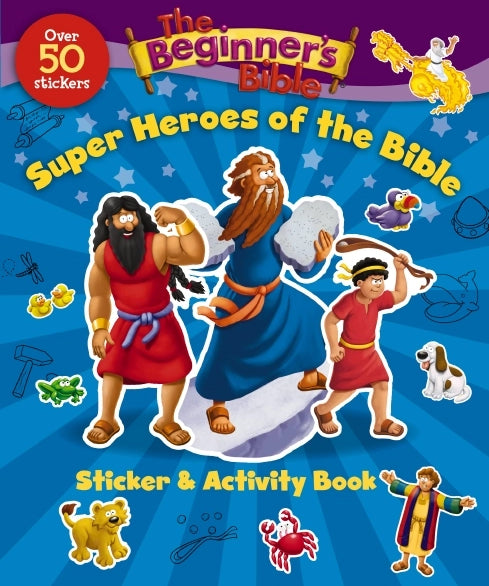 Harper Collins Super Hero's Of The Bible Sticker and Activity Book