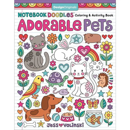 Wellspring Coloring Book Notebook - Adorable Pets