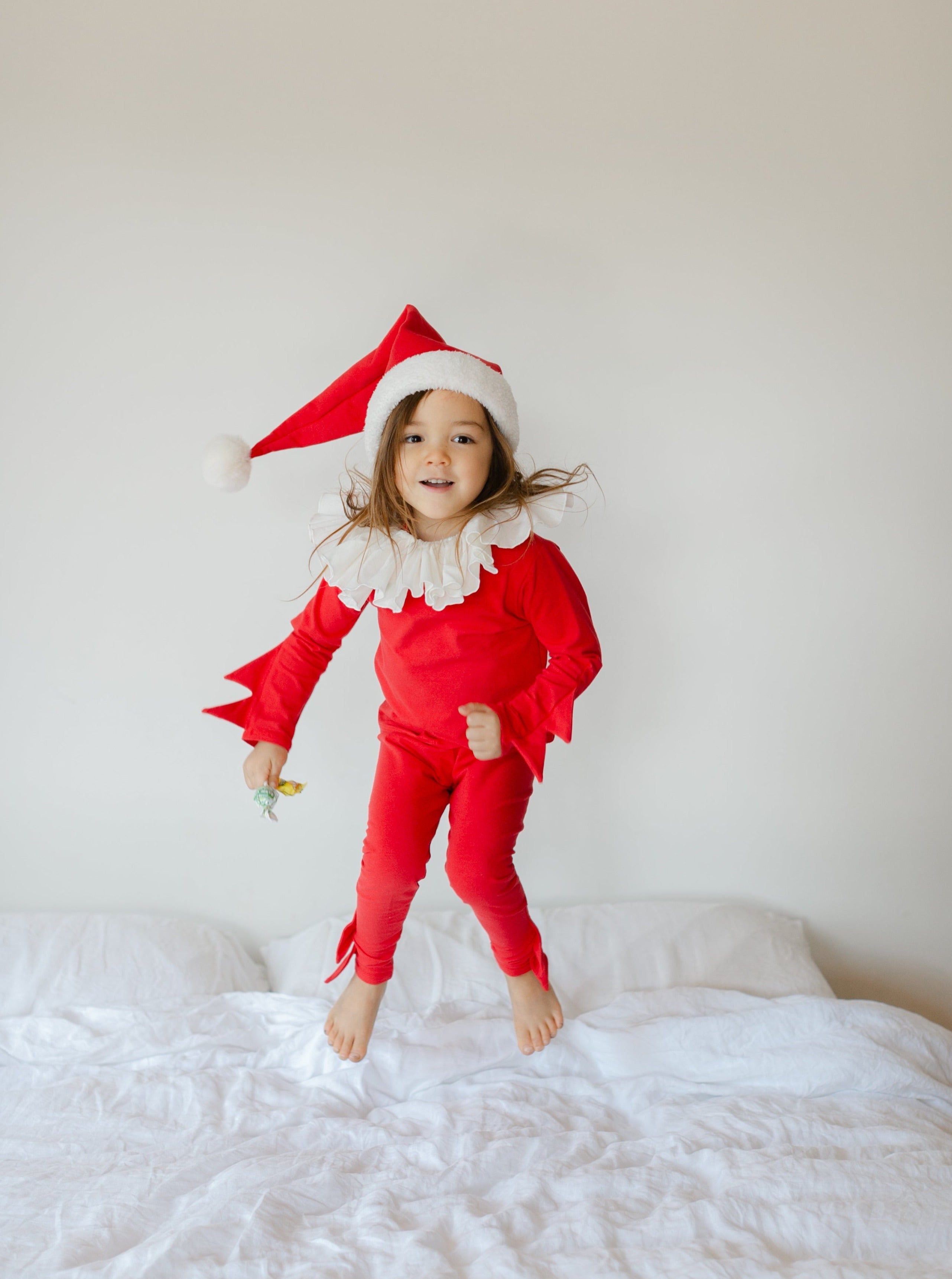 Band of the Wild Red Holiday Elf Pajama Costume