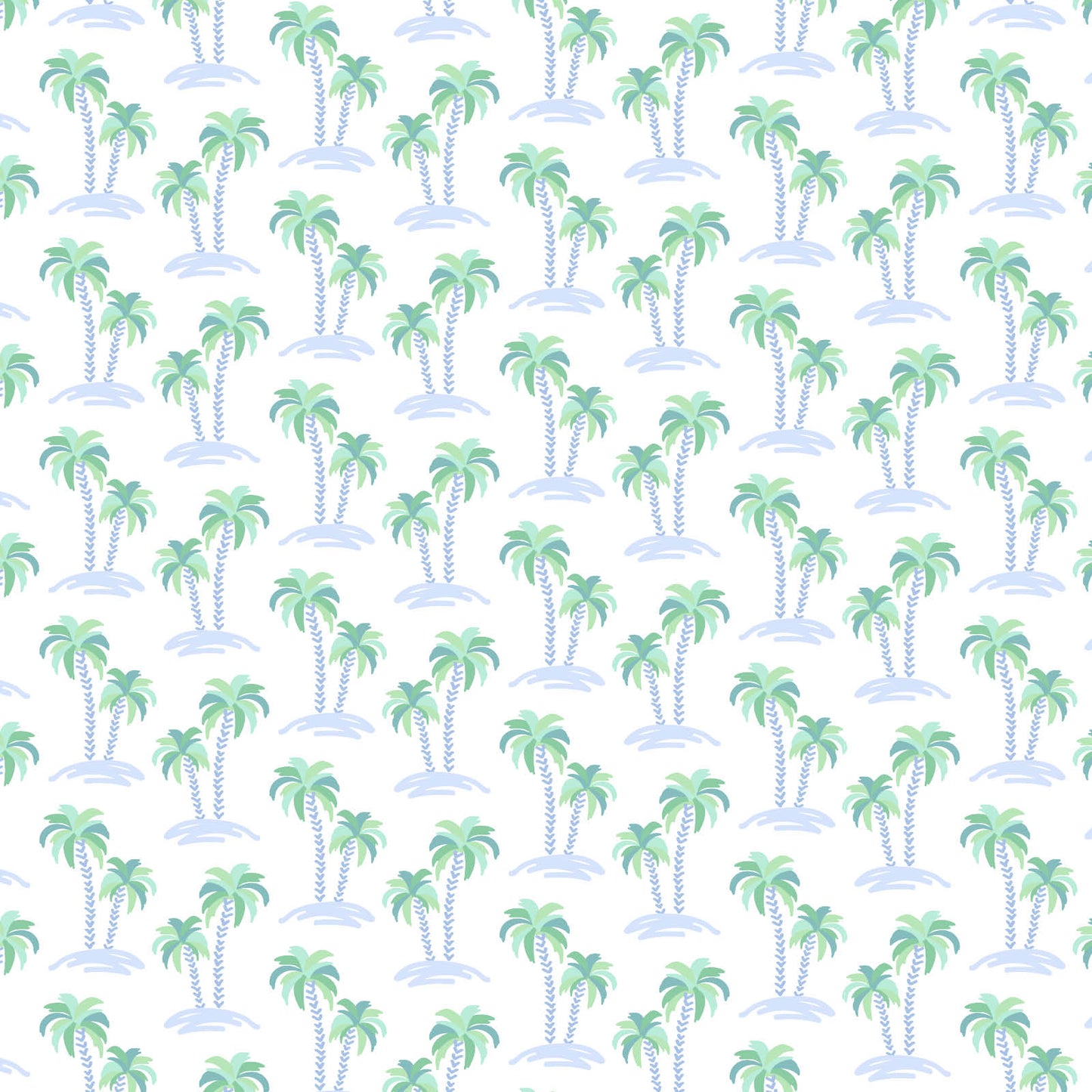 Lila and Hayes Hudson Boys' Short Set - Palm Tree Isle Blue