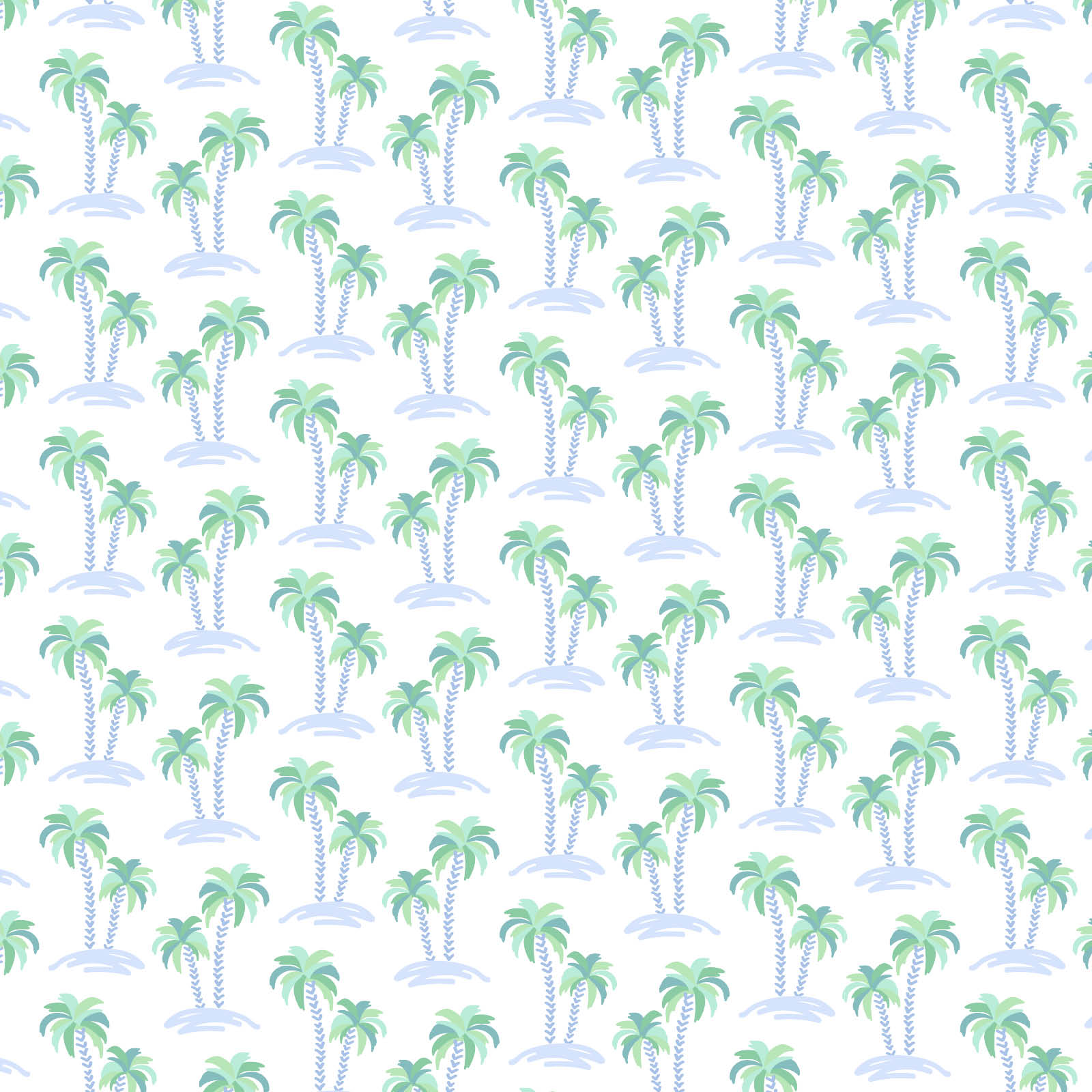 Lila and Hayes Hudson Boys' Short Set - Palm Tree Isle Blue