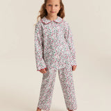 Petite Plume Winter Garden Twill Colette Children's Pajama Set