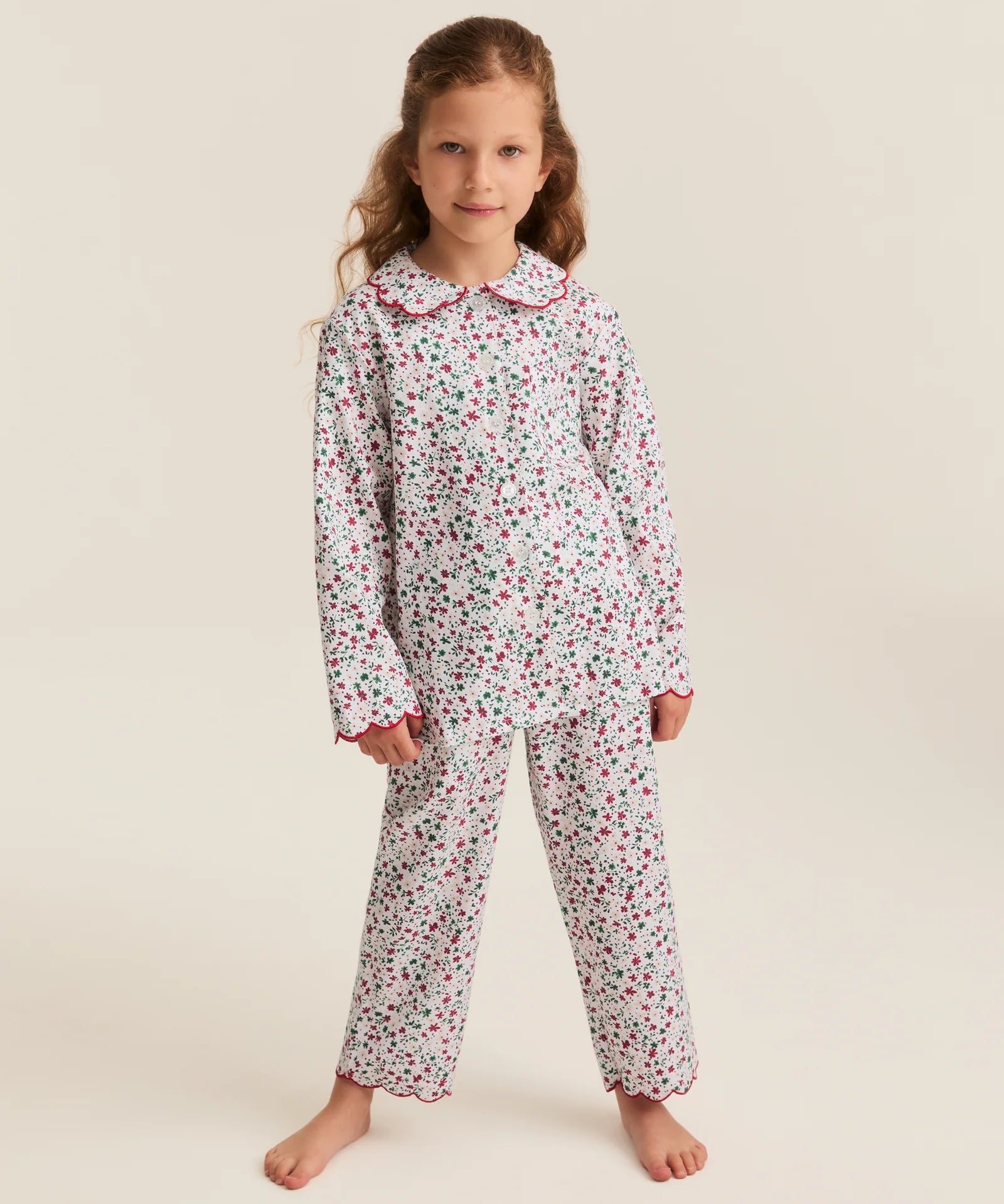 Petite Plume Winter Garden Twill Colette Children's Pajama Set