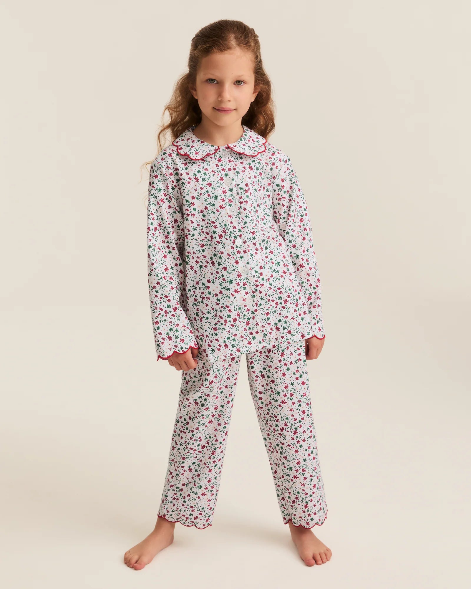Petite Plume Winter Garden Twill Colette Children's Pajama Set