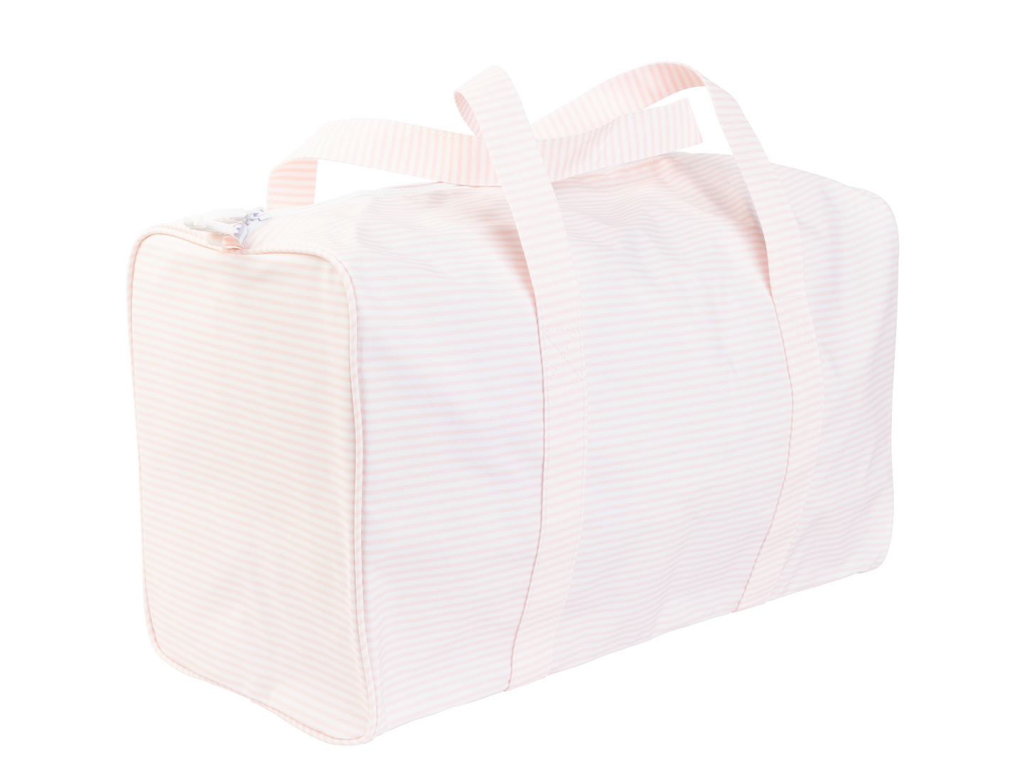 Apple Of My Isla Pink Stripe Duffle Bag