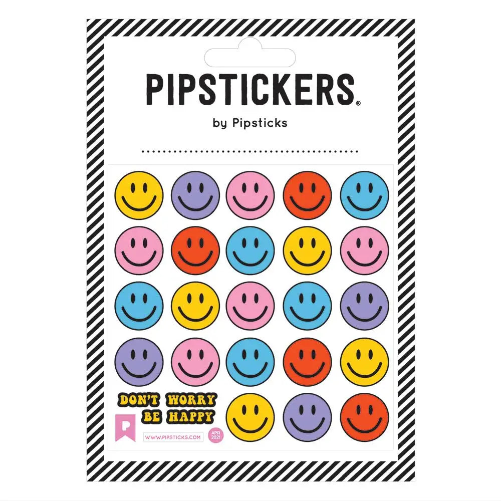 Pipsticks Fuzzy Smiley Face Stickers