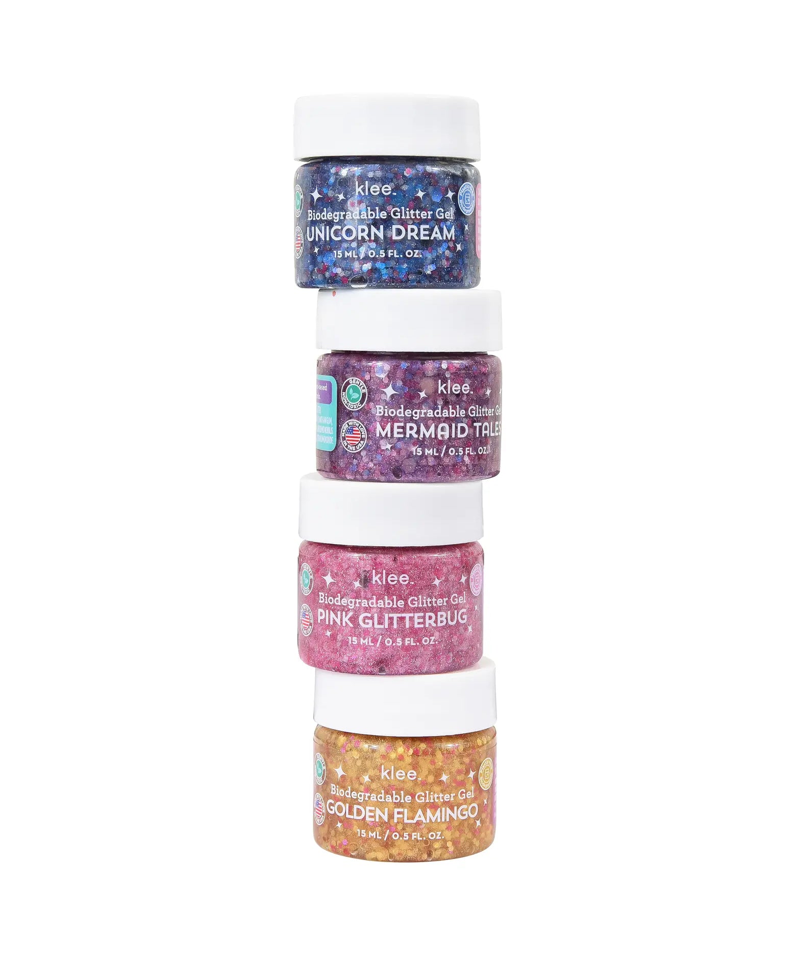 Klee Mermaid Party- 4 Piece Glitter Set