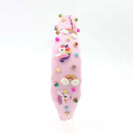 Poppyland Over the Rainbow Knot Headband- Pink