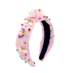 Poppyland Over the Rainbow Knot Headband- Pink