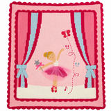 Tip Toe Ballerina Baby Blanket made by Art Walk 