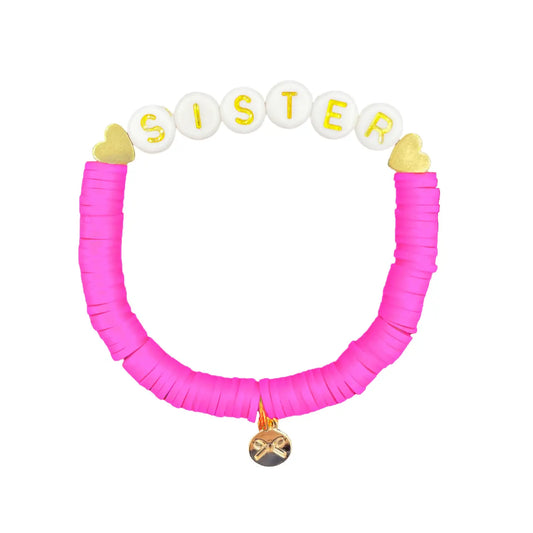Bits and Bows Sister Bracelet- Maisie Magenta