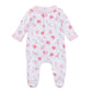 Magnolia Baby Dancing Hearts Ruffle Footie- Pink
