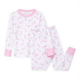 Magnolia Baby Darling Cowboy Boots Long Pajamas- Pink