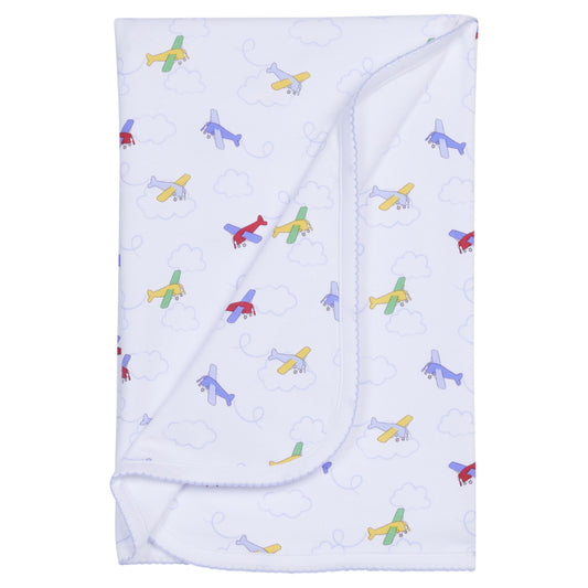 Little English Printed Blanket - Airplanes