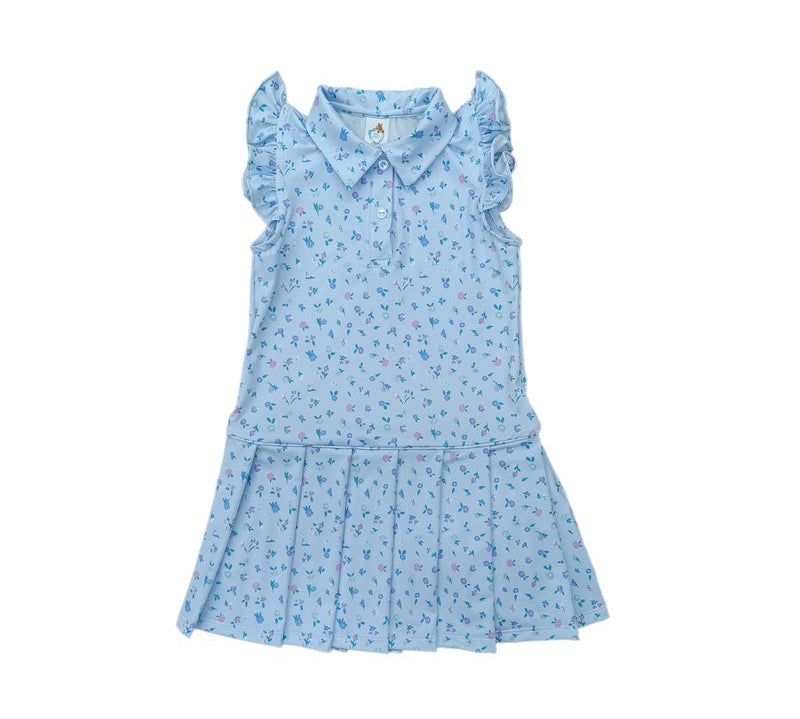 Love George Blue Ditsy Floral Tennis Dress