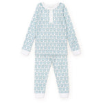 Lila and Hayes Jack Boys' Pajama Pant Set - Golf Crest Blue