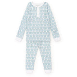 Lila and Hayes Jack Boys' Pajama Pant Set - Golf Crest Blue