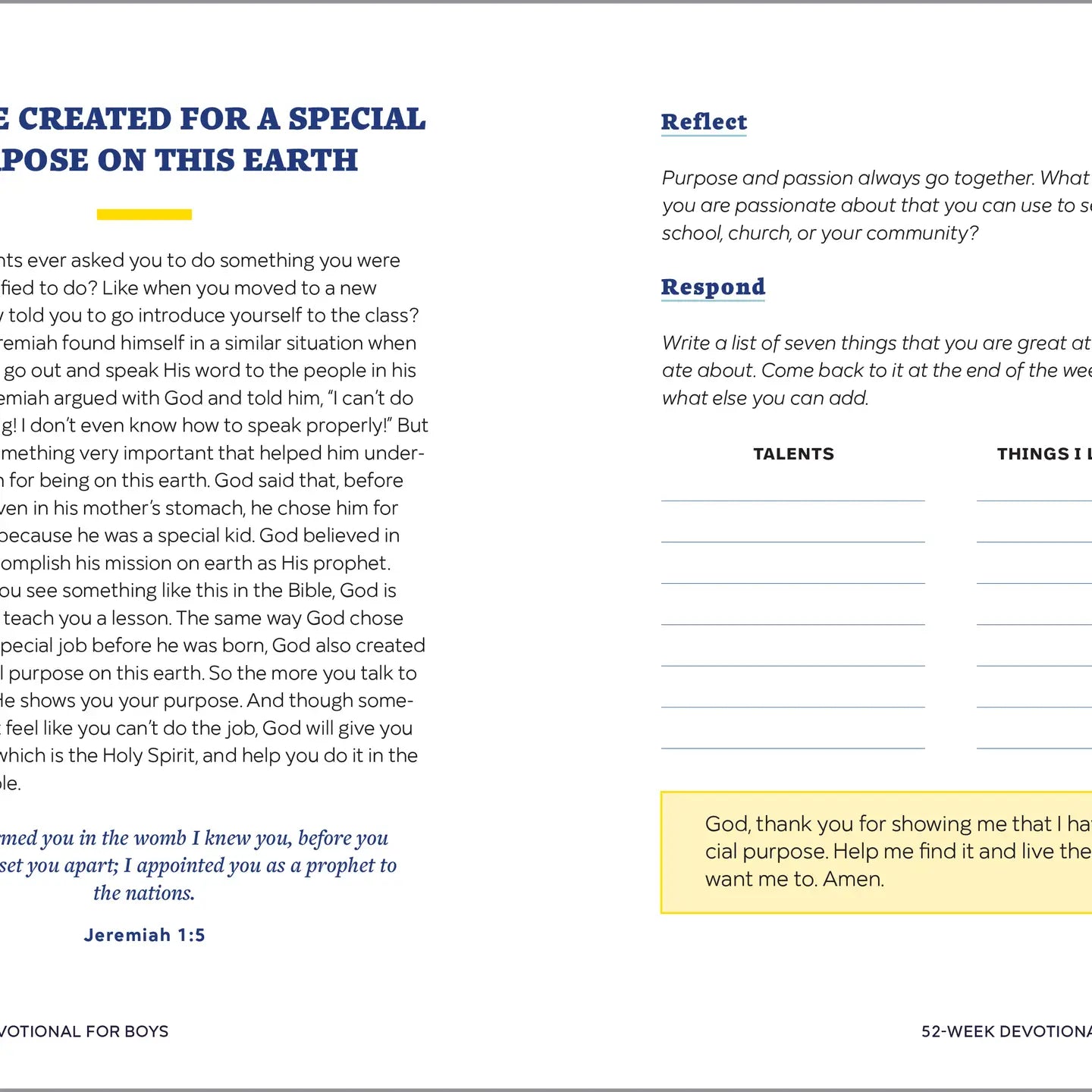 Sourcebooks 52- Week Devotional for Boys