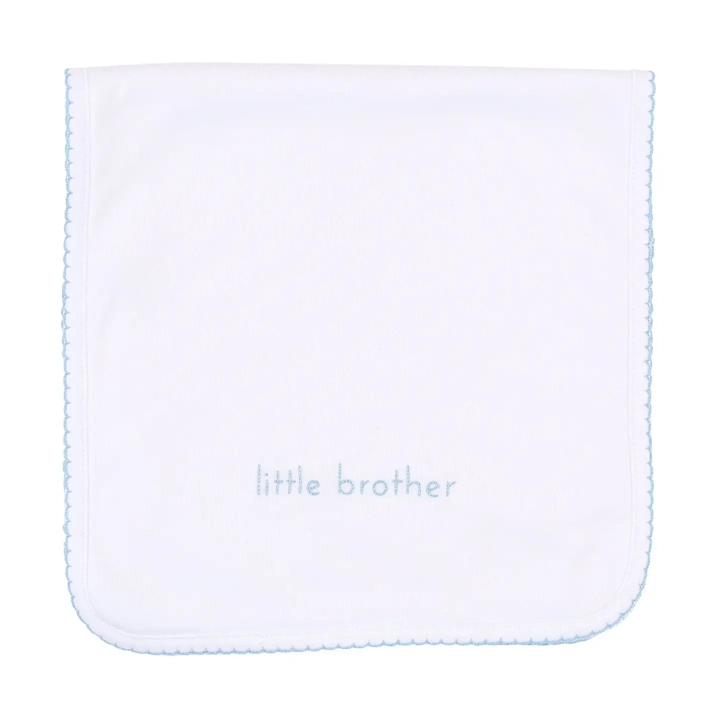 Magnolia Baby Little Brother Embroidered Burp Cloth