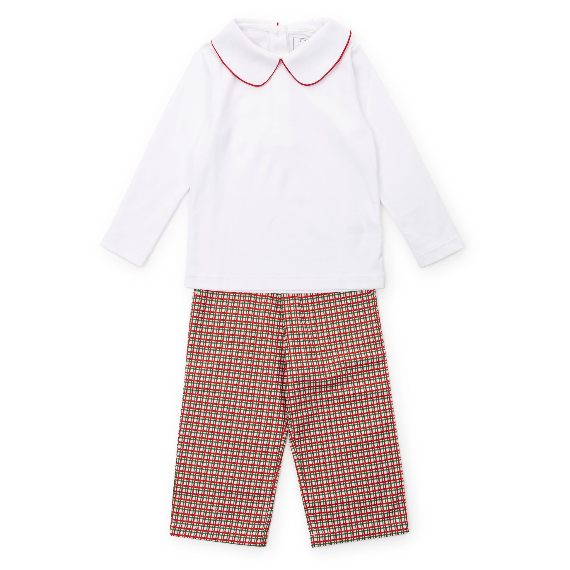 Lila and Hayes Ford Boys' Pant Set - Holiday Plaid