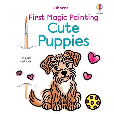 Harper Collins First Magic Painting- Cute Puppies